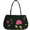 passende Tasche zum Abendkleid - Etuikleid aus hochwertig bestickter Wilseide, dazu passende Accessoires.